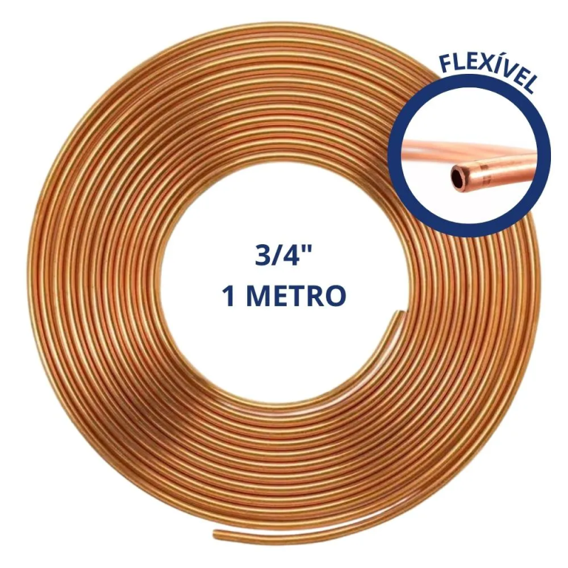 Tubo de Cobre Flexível 3/4 - Metro